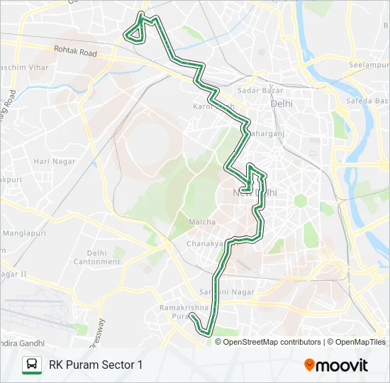 610 Bus Line Map
