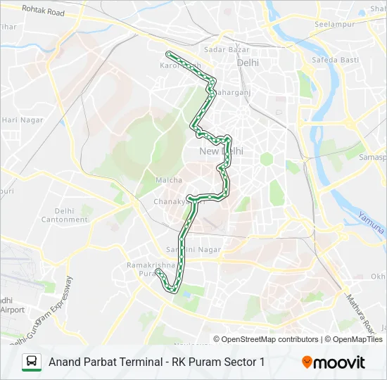 610 Bus Line Map