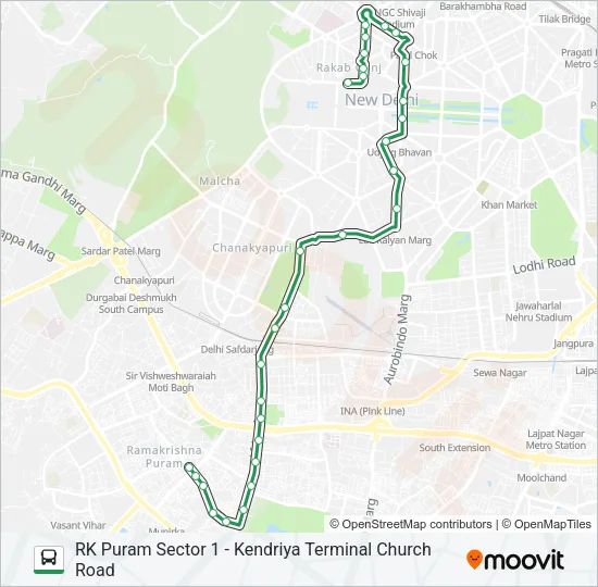 610 Bus Line Map