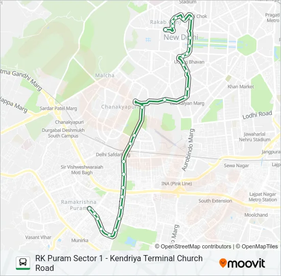 610 Bus Line Map