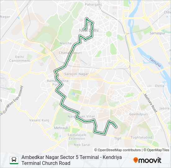 680 Bus Line Map