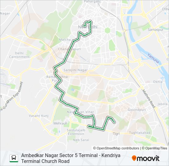 680 Bus Line Map
