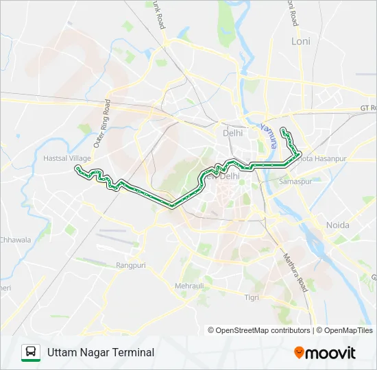703 Bus Line Map
