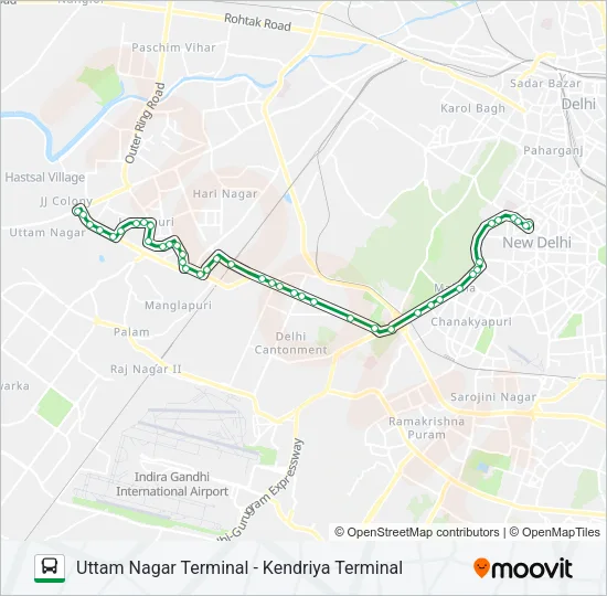703 Bus Line Map