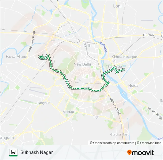 611A Bus Line Map