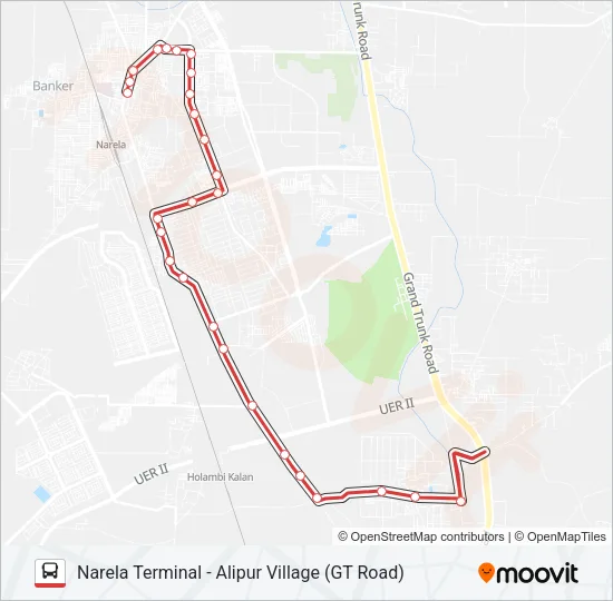 135 Bus Line Map