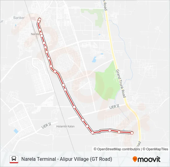 135 Bus Line Map