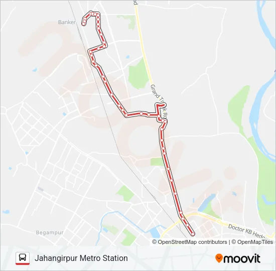 135 Bus Line Map