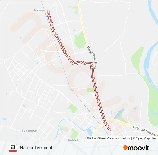 135 Bus Line Map