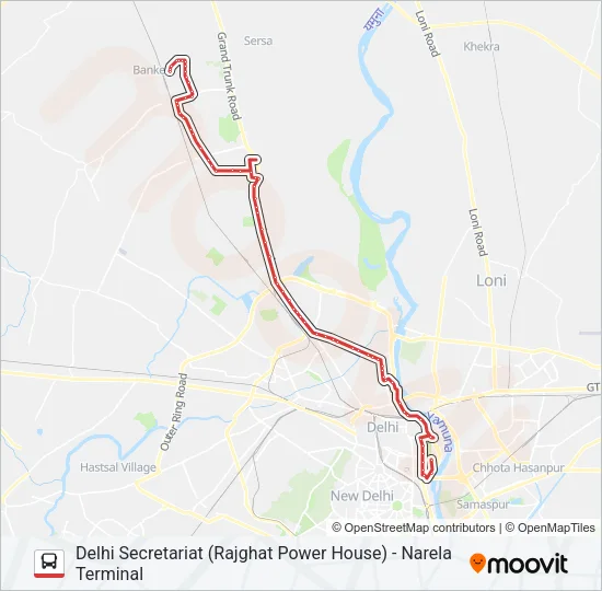 135 Bus Line Map