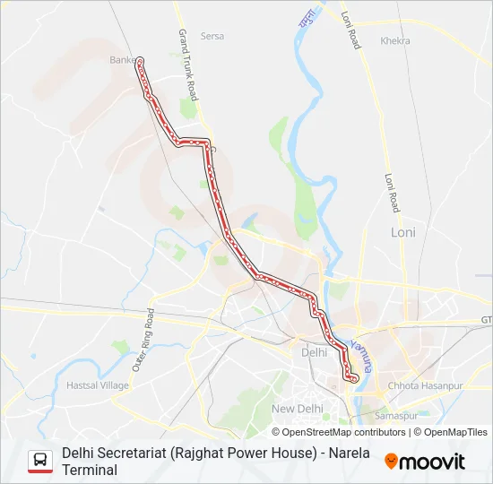 135 Bus Line Map