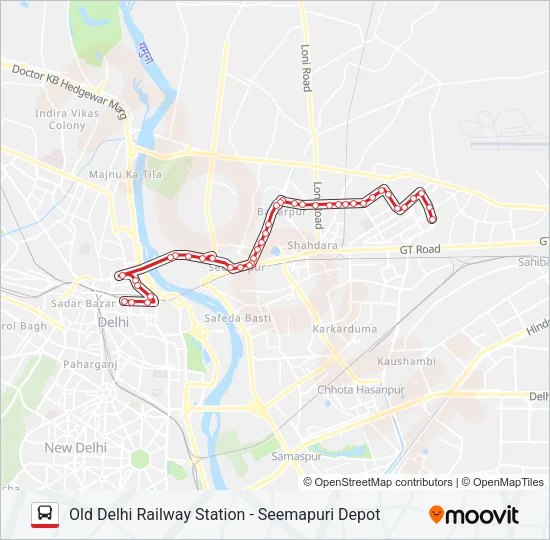 205 Bus Line Map