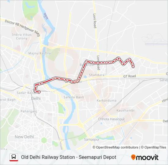 205 Bus Line Map