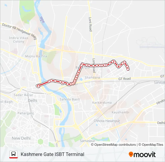 205 Bus Line Map