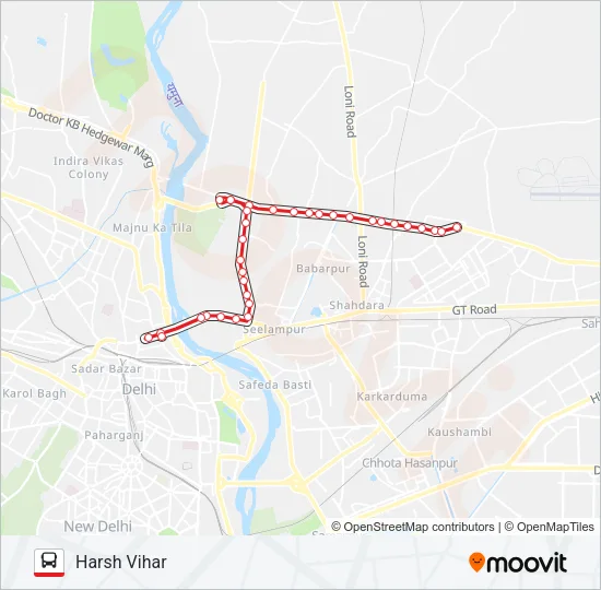 210 Bus Line Map