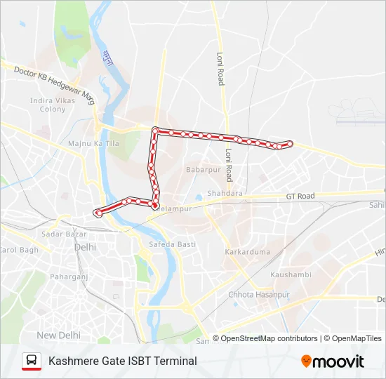 210 Bus Line Map