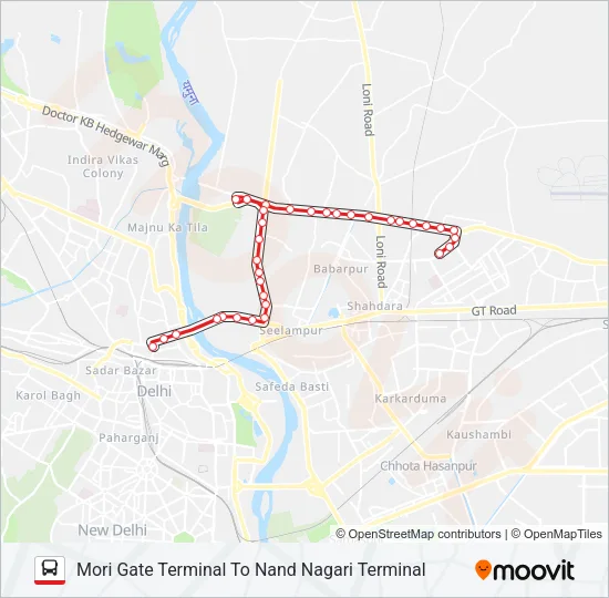210 Bus Line Map