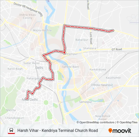 210 Bus Line Map