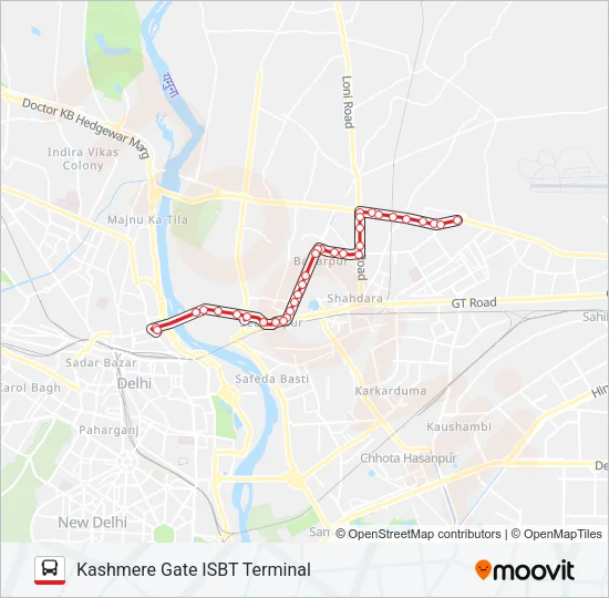 213 Bus Line Map