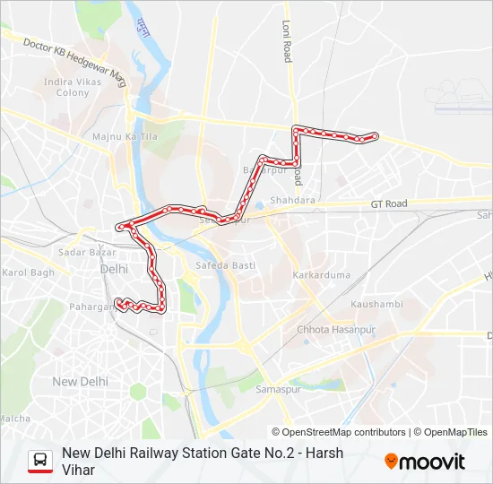 213 Bus Line Map