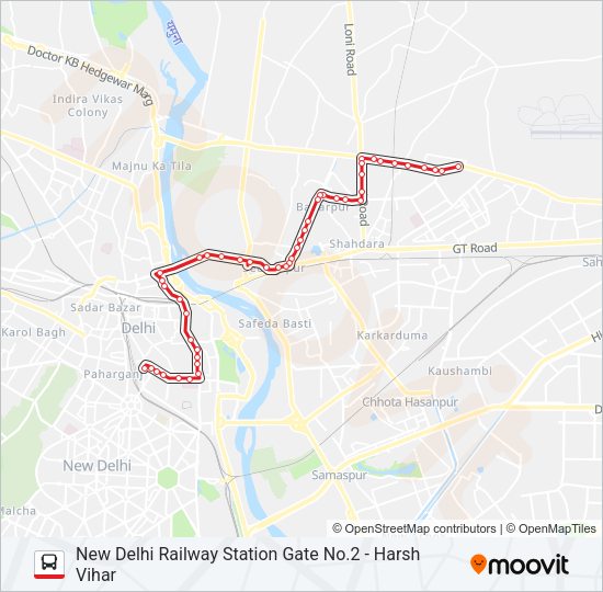 213 Bus Line Map