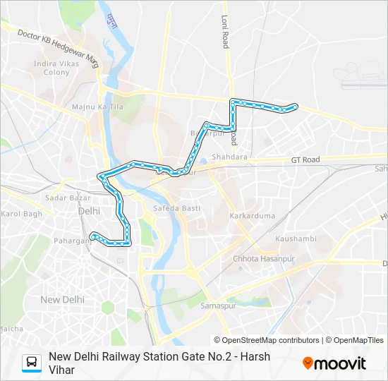 213 Bus Line Map