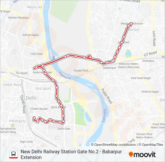 213 Bus Line Map