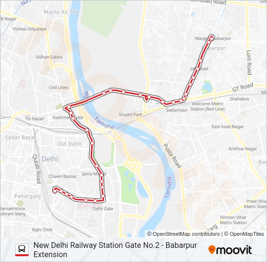 213 Bus Line Map