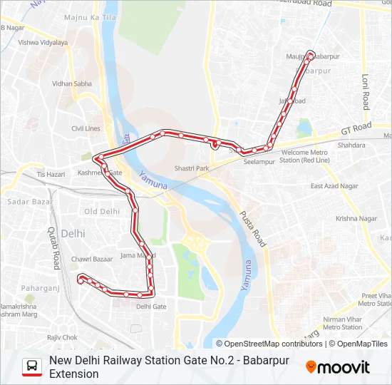 213 Bus Line Map