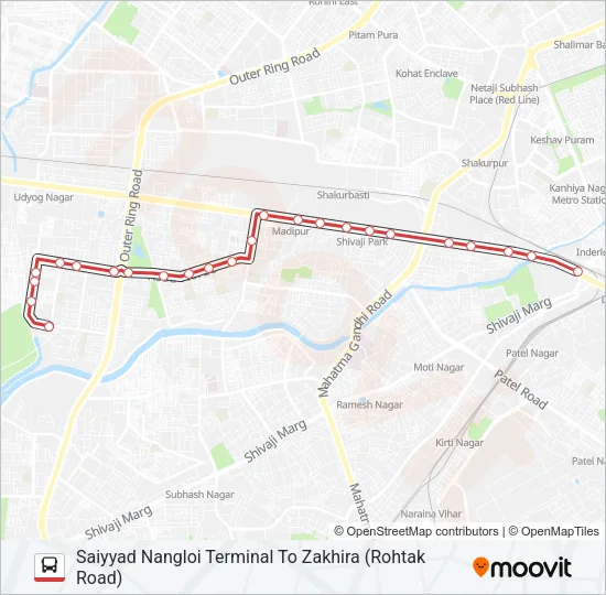 233 Bus Line Map