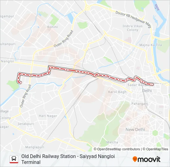 233 Bus Line Map