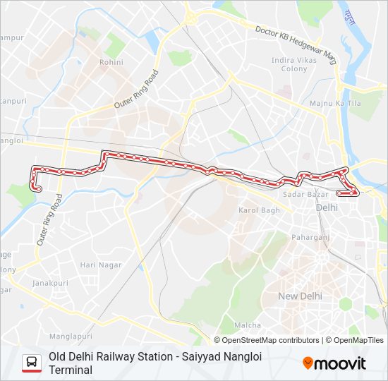 233 Bus Line Map