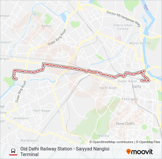 233 Bus Line Map