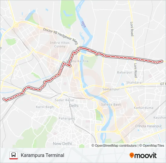 234 Bus Line Map
