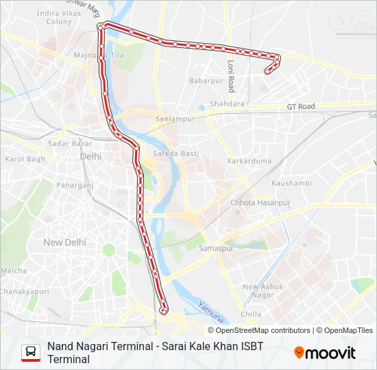 244 Bus Line Map