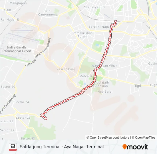 517 Bus Line Map