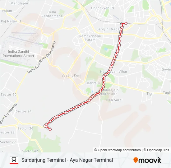 517 Bus Line Map