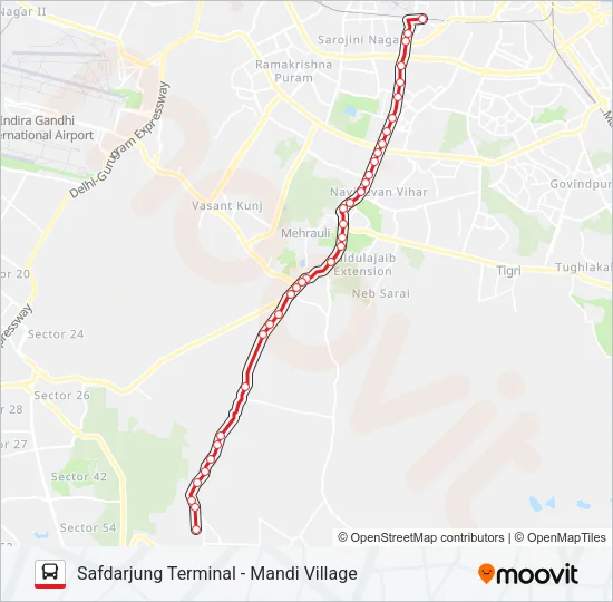 519 Bus Line Map
