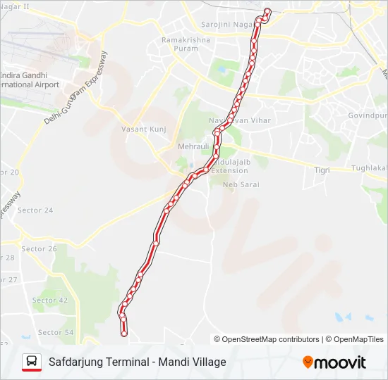 519 Bus Line Map
