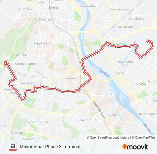 611 Bus Line Map