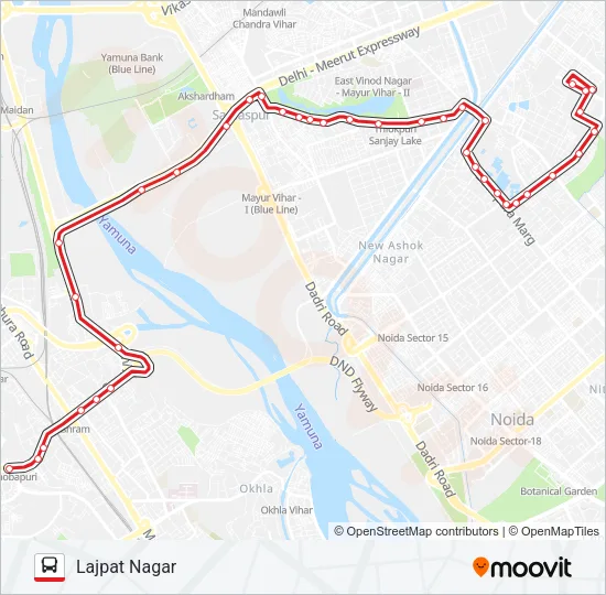 611 Bus Line Map