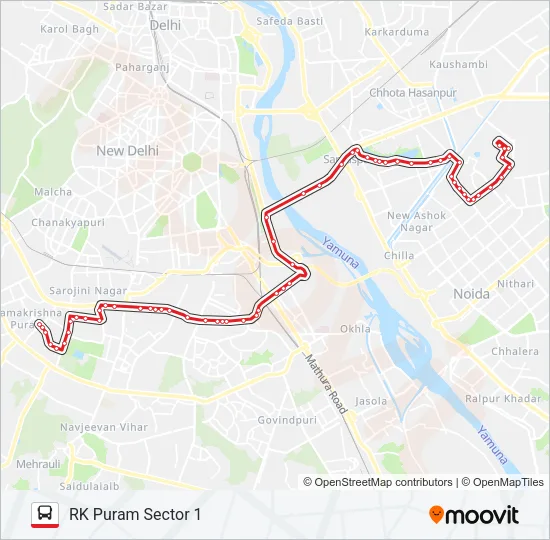 611 Bus Line Map