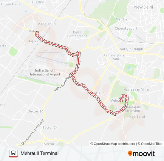 715 Bus Line Map