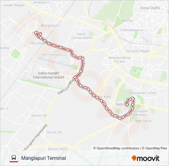 715 Bus Line Map