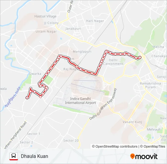 716 Bus Line Map