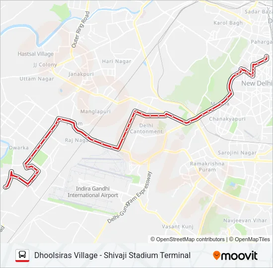 716 Bus Line Map
