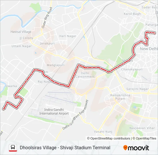716 Bus Line Map