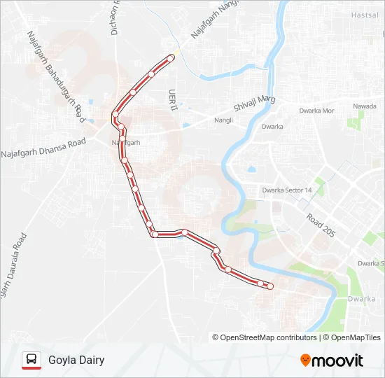 715A Bus Line Map