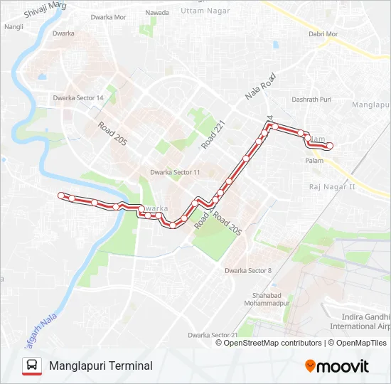 715A Bus Line Map