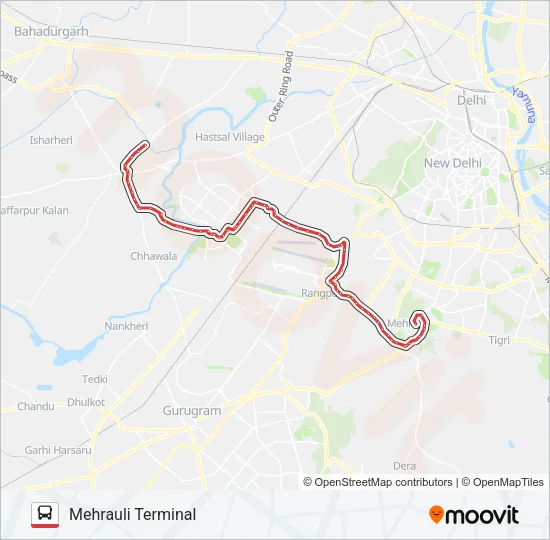 715A Bus Line Map